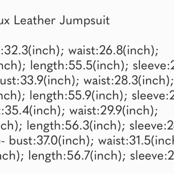 Deep V Faux Leather Jumpsuit - Picture 4 of 4